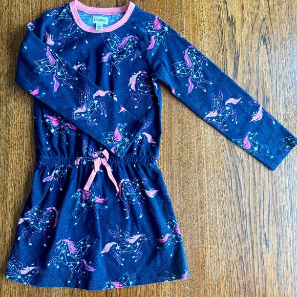 Hatley Pegasus Constellations Drop Waist Dress-Size 7 - Picture 4 of 8